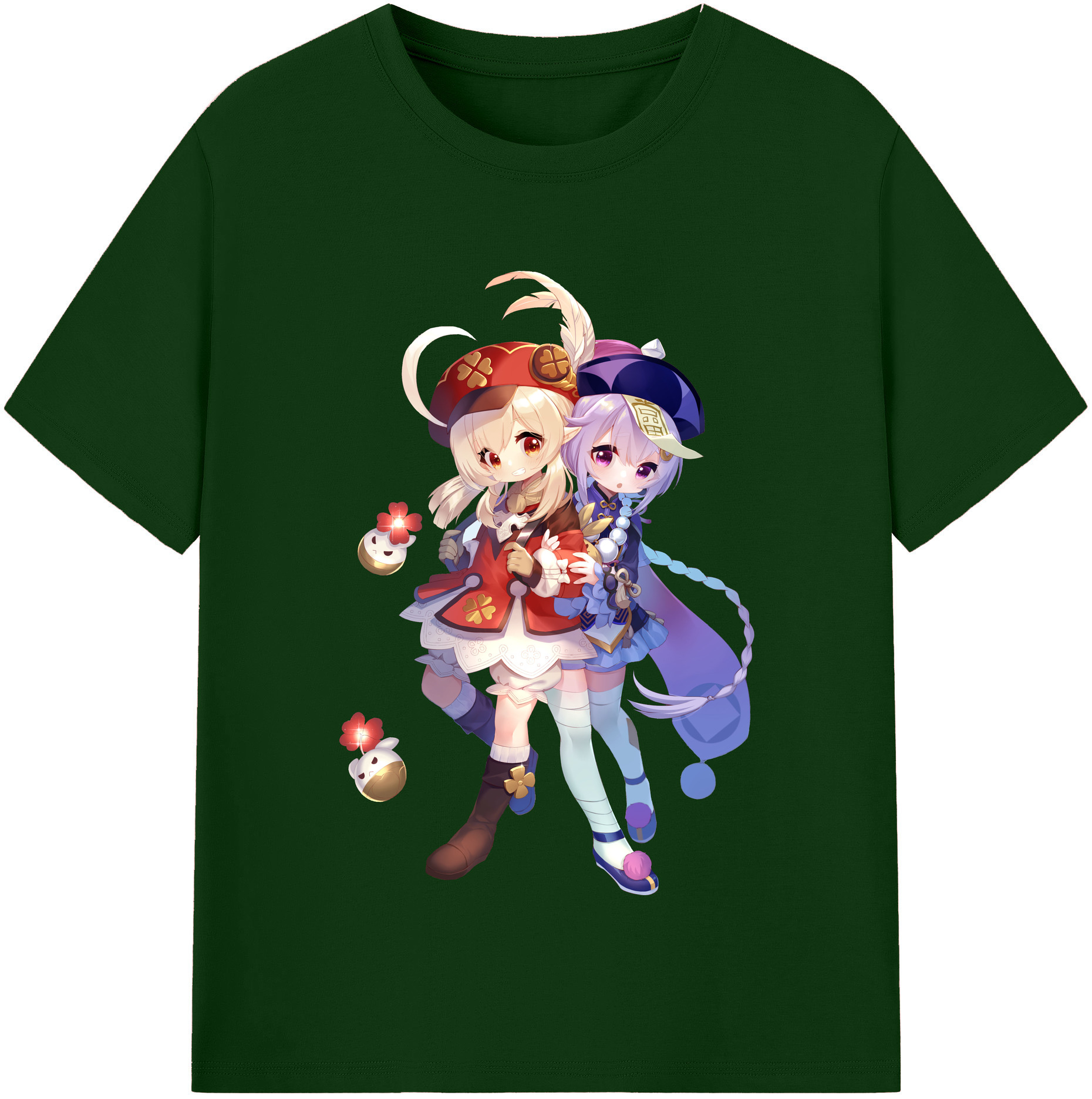 げんし神 七七 なな  genshin Nana 綿100％半袖Tシャツ（フロントプリント）